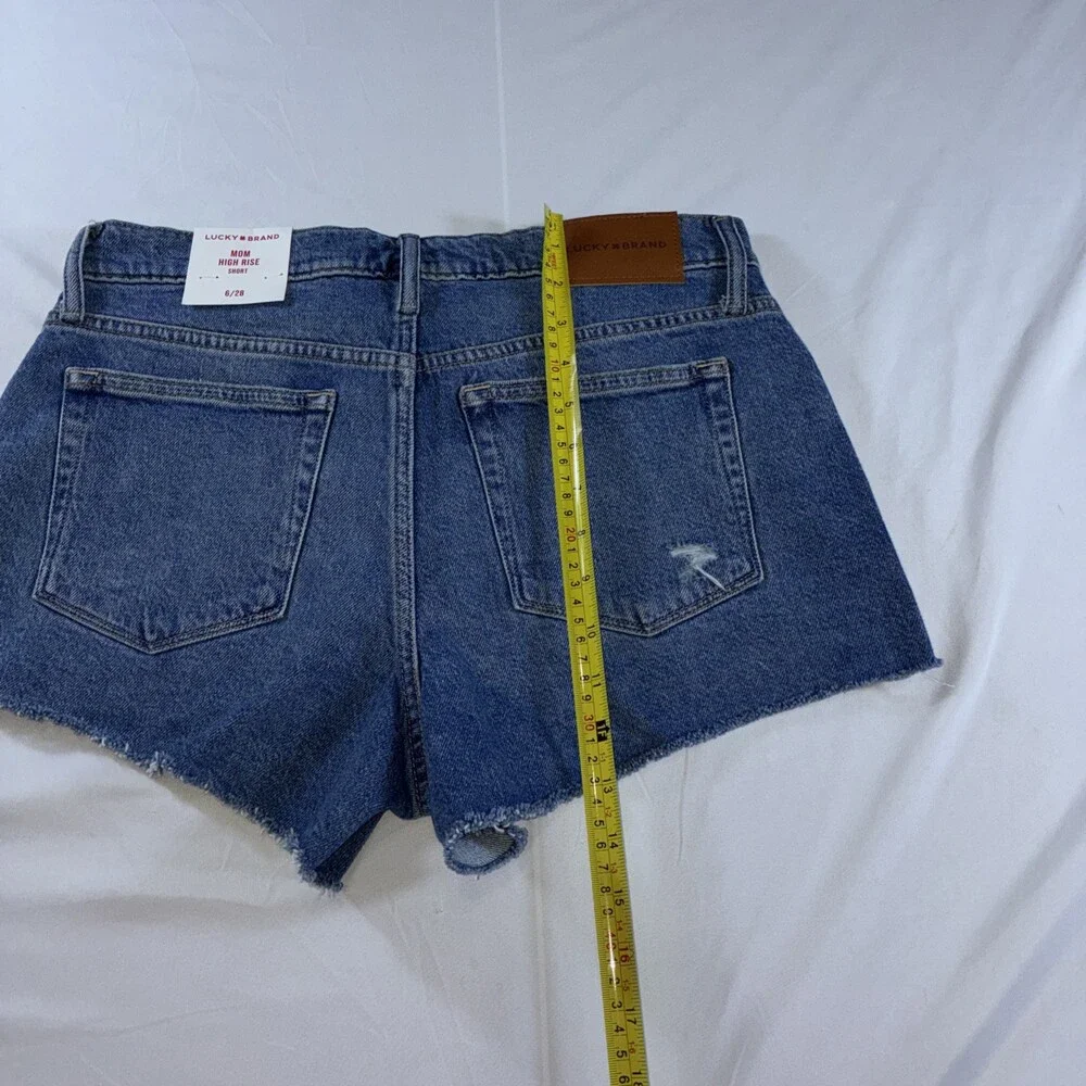 Lucky Brand‎ Mom High Rise Short Stretch Button Fly Women’s Size 6/29 NWT
